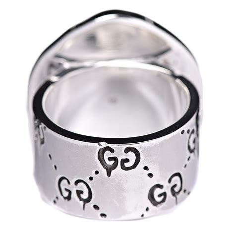 mens gucci skull ring|Gucci ghost ring price.